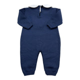 BABY LORD tutina tinta unita con ricami  Blu per Neonato 321 BLU BABY LORD 
