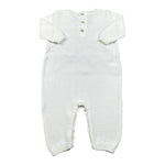 Per Te Tutina Tinta Unita con Balze In Contrasto per Neonata 53110 BIANCO PER TE 