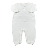 Per Te Tutina Tinta Unita con Balze In Contrasto per Neonata 53110 BIANCO PER TE 