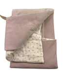 MARLU' coperta tinta unita con applicazioni Rosa per Neonata IB1081 ROSA MARLU' 