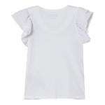 Guess T-Shirt Tinta Unita con Stampa per Neonata K5RI14K6YW4N BIANCO GUESS 