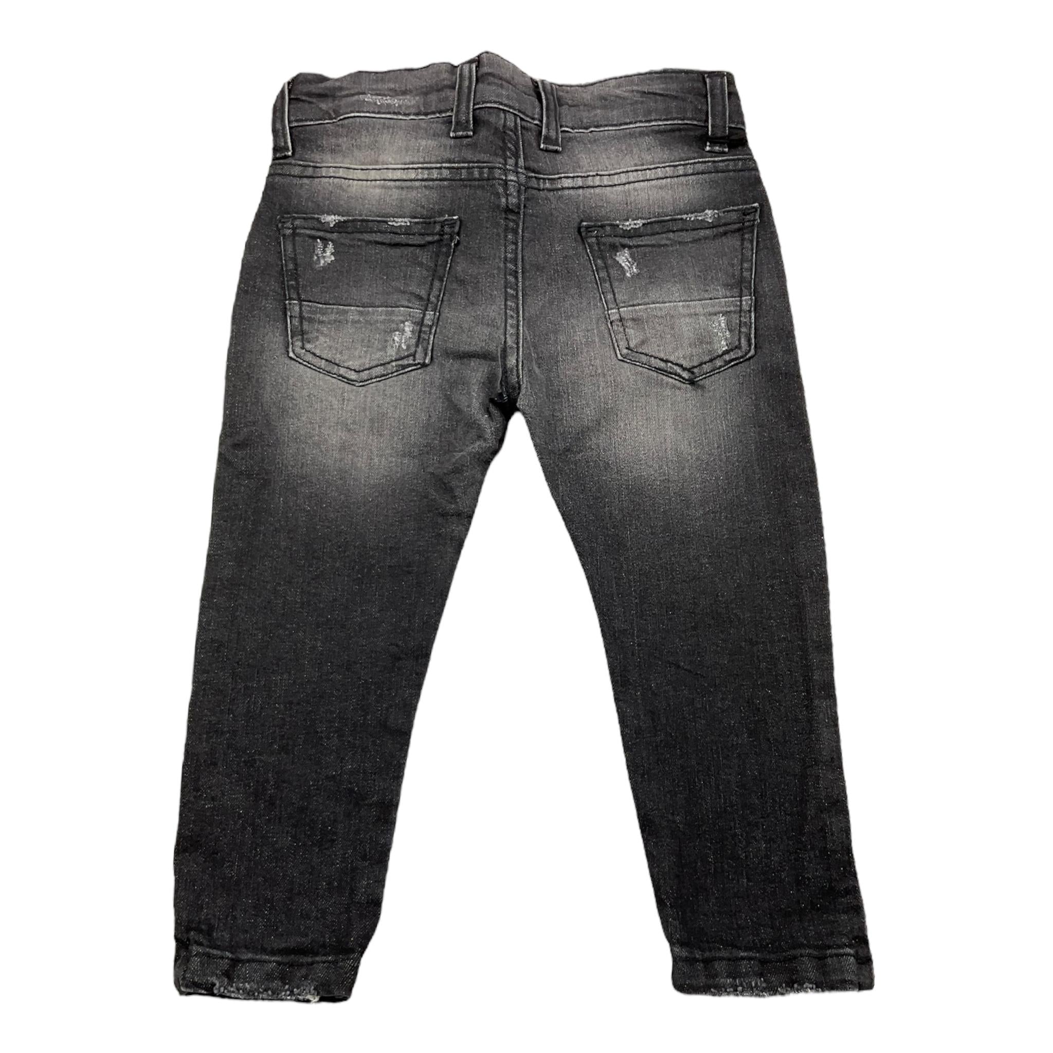 J CHEAP jeans tinta unia con girovita regolabile Nero per Bambino JCHEAP NERO J CHEAP 