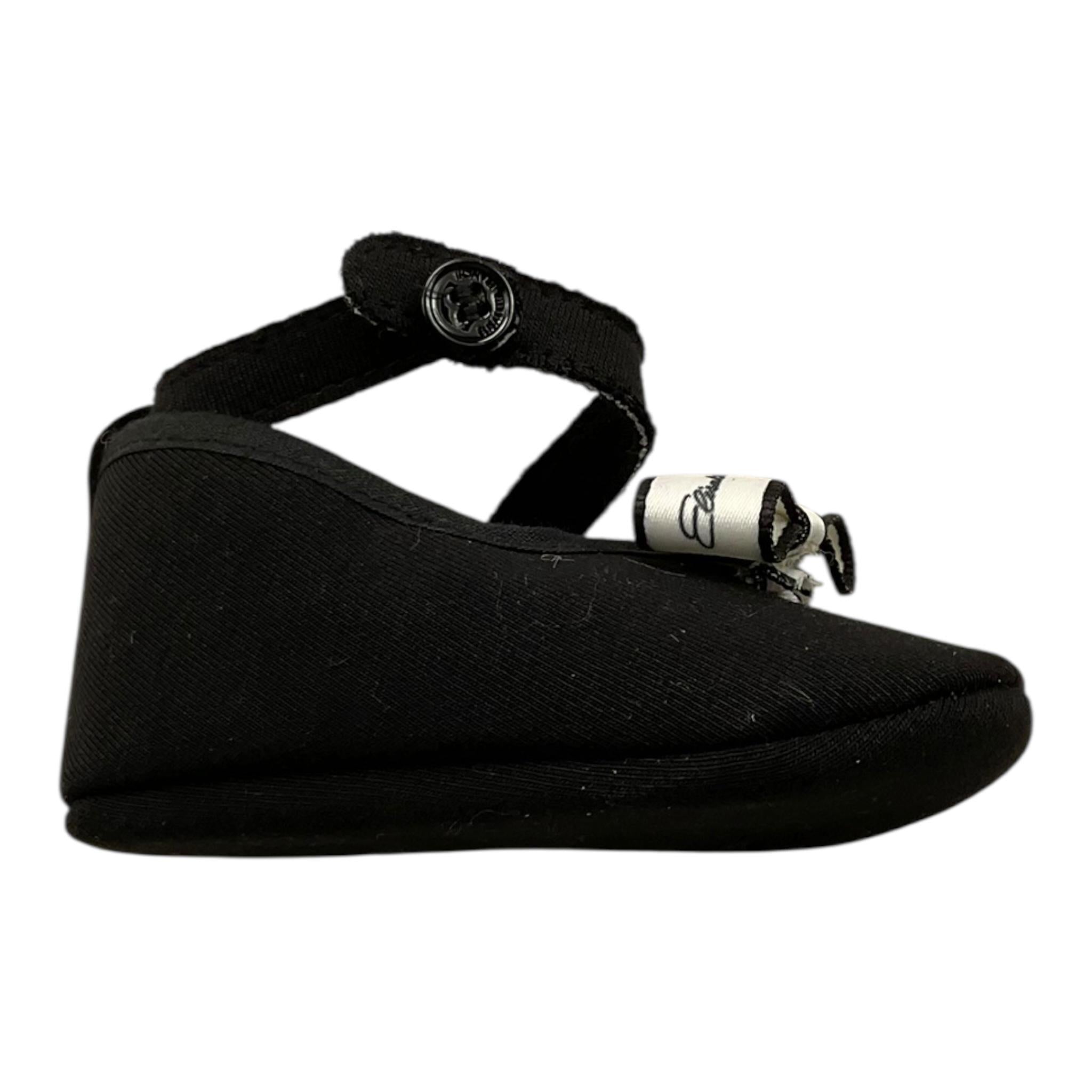 ELISABETTA FRANCHI ballerina tinta unita cn logo Nero per Neonata EGCR08 NERO ELISABETTA FRANCHI 