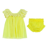 Billieblush Baby Girl Solid Color Dress-Yellow Culotte Set