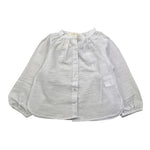 Babe & Tess Camicia Tinta Unita con Fantasia A Righe per Neonata 03518037N BIANCO BABE & TESS 