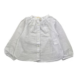 Babe & Tess Camicia Tinta Unita con Fantasia A Righe per Neonata 03518037N BIANCO BABE & TESS 