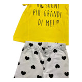Kangaroo 2 Piece Set Yellow T-Shirt-Leggings for Baby Girl