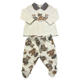 LE BEBE' completo 2 pezzi shirt-ghettina tinta unita Bianco per Neonato LBB4718 BIANCO LE BEBE' 