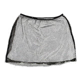 N°21 Black Mesh And Glitter Solid Color Skirt For Girls