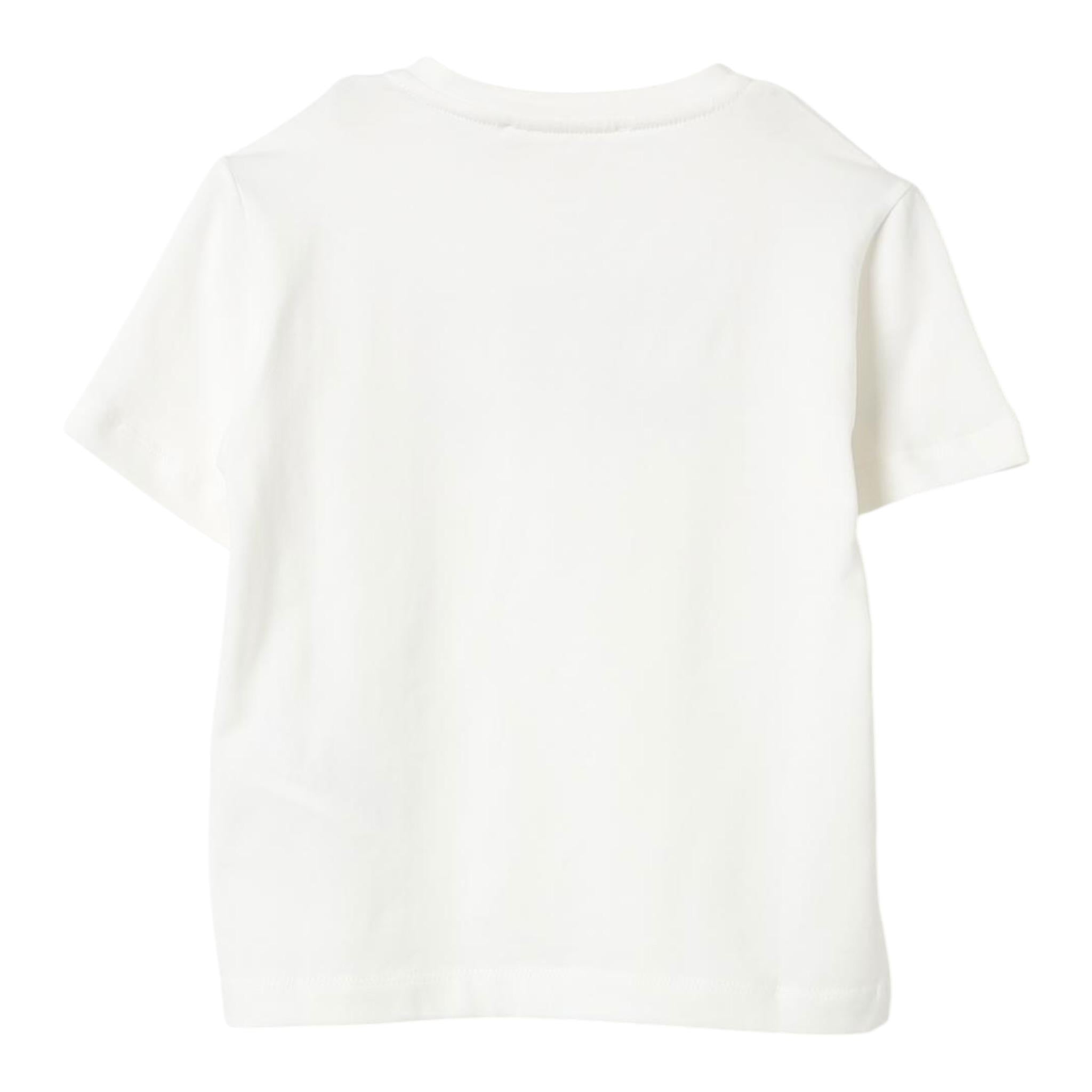 Elisabetta Franchi T-Shirt Girocollo Tinta Unita con Applicazioni Brillantini per Bambina EFTS226 BIANCO ELISABETTA FRANCHI 