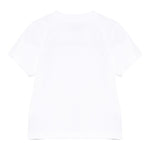 Moschino T-Shirt Girocollo Tinta Unita con Stampa per Neonato MUM045 BIANCO MOSCHINO 