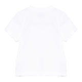 Moschino T-Shirt Girocollo Tinta Unita con Stampa per Neonato MUM045 BIANCO MOSCHINO 