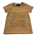 John Richmond T-Shirt Girocollo Tinta Unita con Logo per Neonato RIP26015TS MARRONE JOHN RICHMOND 