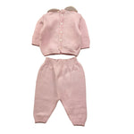 MARLU' completo 2pz maglia-pantalone tinta unita con stampa Rosa per Neonata IG5450 ROSA MARLU' 