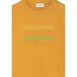 Trussardi Felpa Chiusa Girocollo Tinta Unita con Logo per Neonato TIP25028FE ARANCIONE TRUSSARDI 
