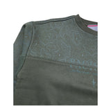 CESARE PACIOTTI felpa chiusa girocollo tinta unita con stampa logo Verde per Bambino MFP5354J VERDE CESARE PACIOTTI 