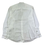 Dan John Long Sleeve Shirt Solid Color Korean Collar White For Boys