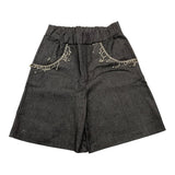 Minimum Complete 2 Piece Shirt-Short Solid Color Gray For Girls