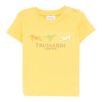 Trussardi T-Shirt Tinta Unita con Stampa per Neonato TIP25020TSX GIALLO TRUSSARDI 