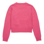 DIESEL maglia tinta unita girocollo con logo Fuxia per Bambina J02084X FUXIA DIESEL 