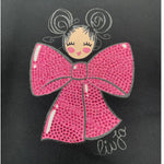 LIU JO abito in felpa girocollo tinta unita con stampa Nero per Bambina KF4107X NERO LIU JO 