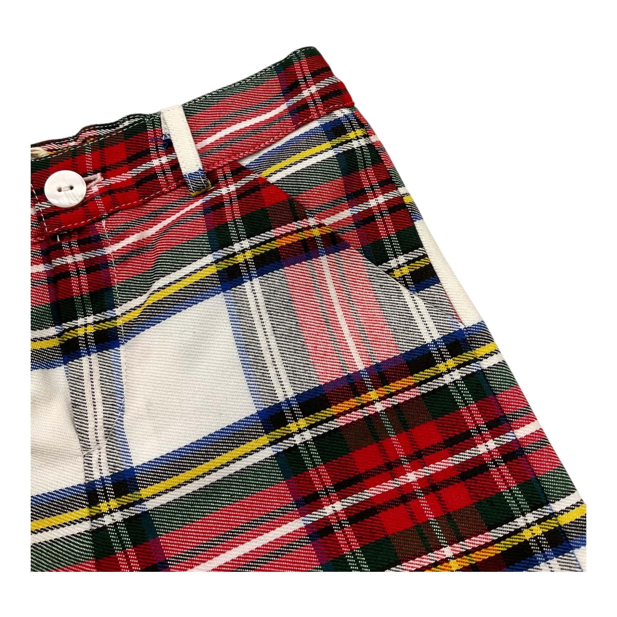 LITTLE BEAR bermuda tinta unita con fantasia scozzese Bianco per Neonato 5258N BIANCO LITTLE BEAR 