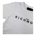JOHN RICHMOND t-shirt girocollo tinta unita con stampa logo Bianco per Bambino RBA25009TS BIANCO JOHN RICHMOND 