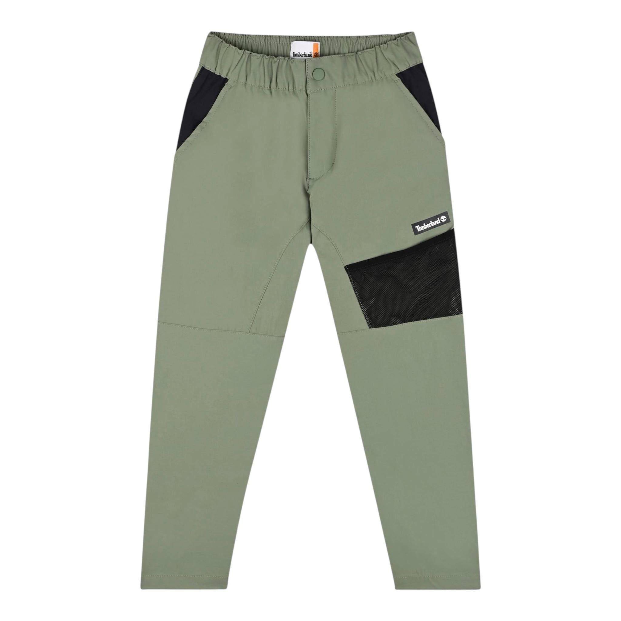 Timberland Pantalone Tinta Unita con Elastico In Vita per Bambino T24C32 VERDE TIMBERLAND 