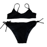 Saint Barth Costume 2 Pezzi Fascia-Mutandina per Bambina LUREX NERO SAINT BARTH 
