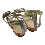 Gallucci Multicolor Sandals With Multicolor Buckle Closure For Girls