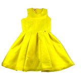 Liu Jo Yellow Solid Color Sleeveless Dress For Girls