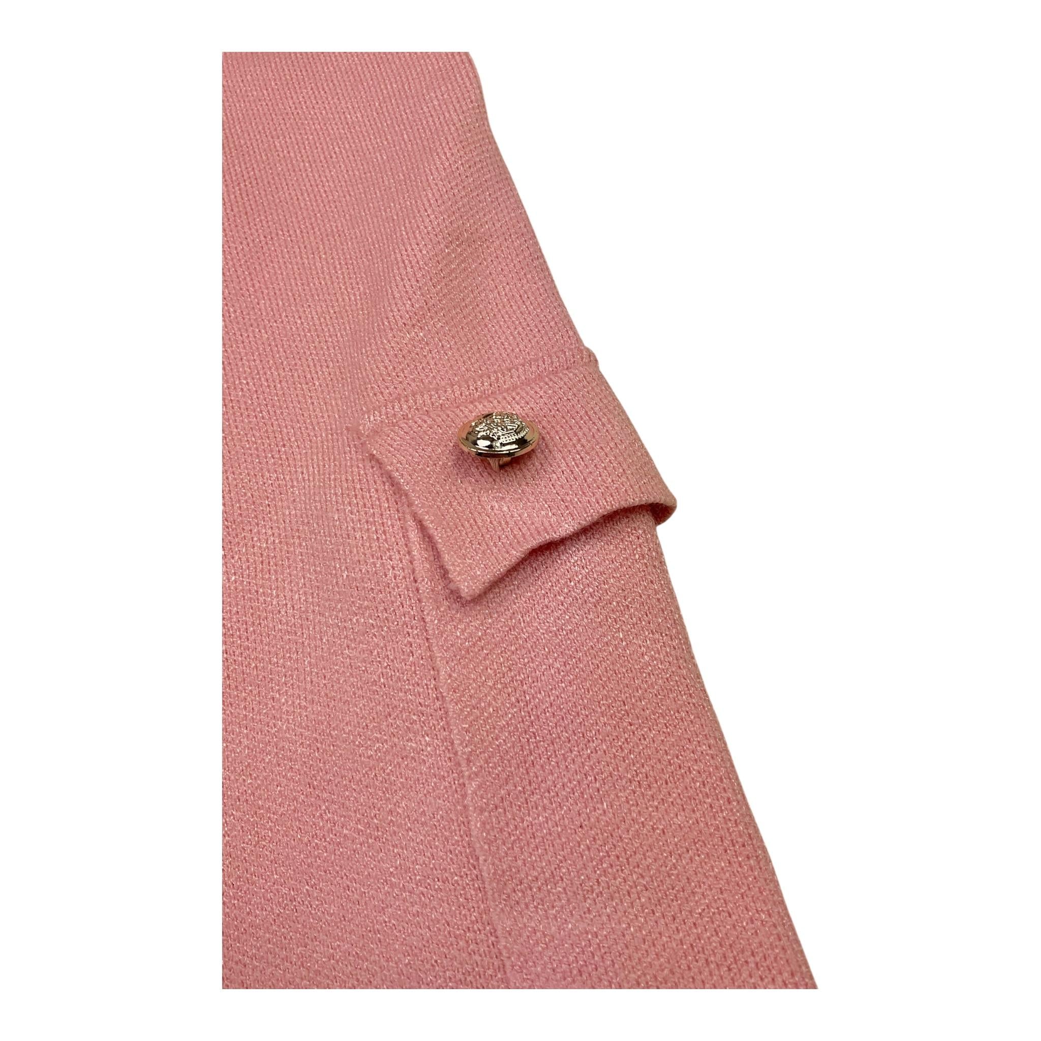 PINK BABY completo 2p maglia-zpantalone tinta unita modello a palazzo Rosa per Bambina QC1250AB ROSA PINK BABY 