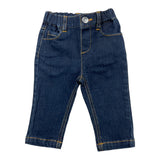 TRUSSARDI jeans tinta unita con elastico in vita Blu per Neonato TIA25201JE BLU TRUSSARDI 