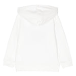 STELLA McCARTNEY felpa chiusa con cappuccio tinta unita con stampa Bianco per Bambina TV4B00J BIANCO STELLA McCARTNEY 