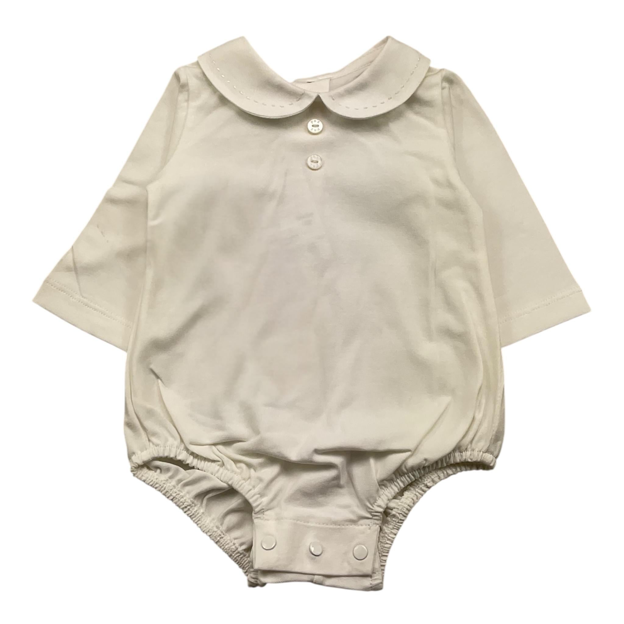 PAZ RODRIGUEZ body camicia manica lunga tinta unita Panna per Neonato 02099843J PANNA PAZ RODRIGUEZ 