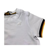 K-Way T-Shirt Girocollo Tinta Unita per Neonato K71375W BIANCO K-WAY 
