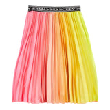Ermanno Scervino Multicolor Skirt With Elastic Waistband With Multicolor Logo For Girls