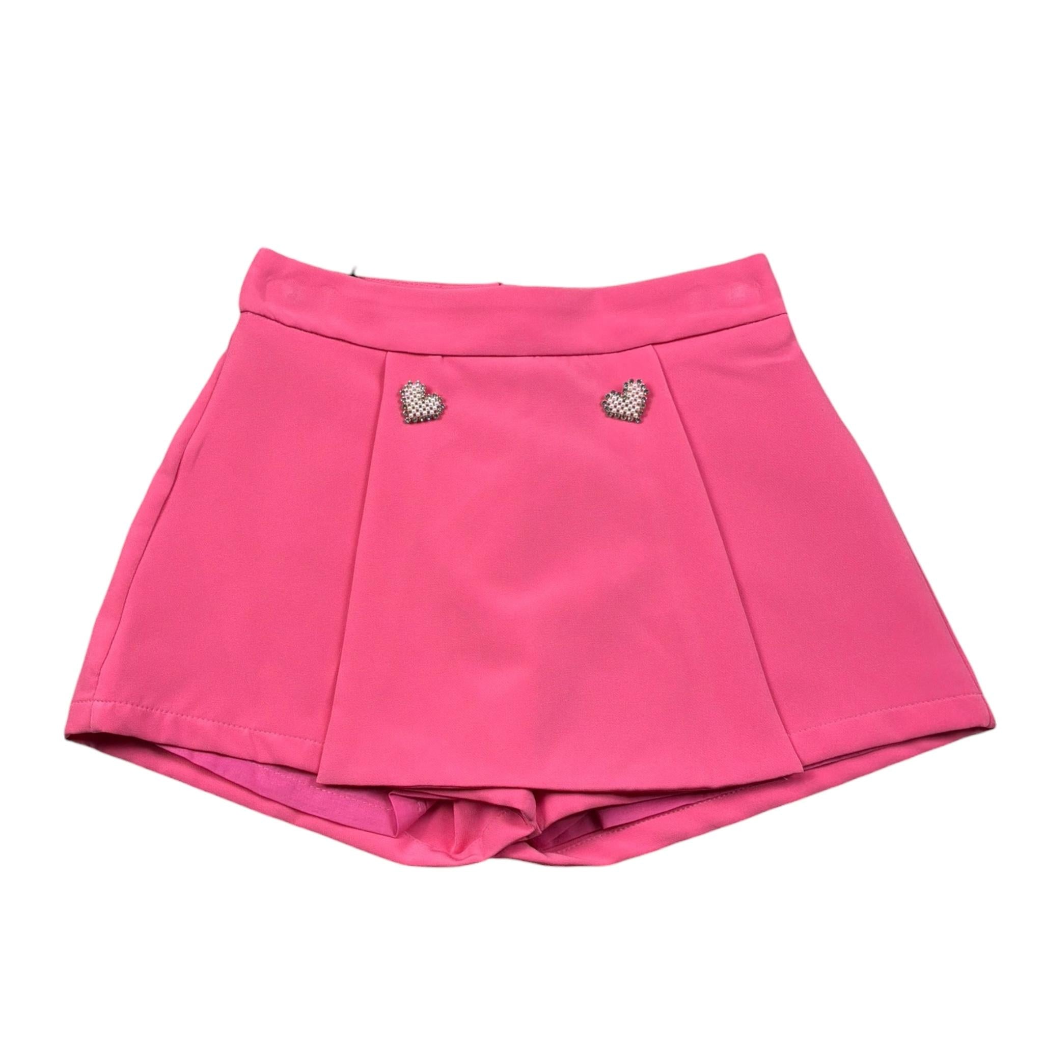 Fun & Fun Short Tinta Unita con Girovita Regolabile per Neonata FNCBSO16403N ROSA FUN & FUN 