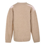 PINKO maglia tinta unita girocollo con stampa Beige per Bambina F4PIJGJP079 BEIGE PINKO 