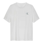 Calvin Klein T-Shirt Girocollo Tinta Unita con Stampa per Bambino IB0IB02449 BIANCO CALVIN KLEIN 