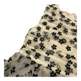 LIU JO abito giromanica tinta unita con tulle e fori Panna per Bambina KF4103X PANNA LIU JO 