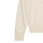 Michael Kors Cardigan tinta unita con Applicazioni Panna per Bambina R30280X PANNA MICHAEL KORS 