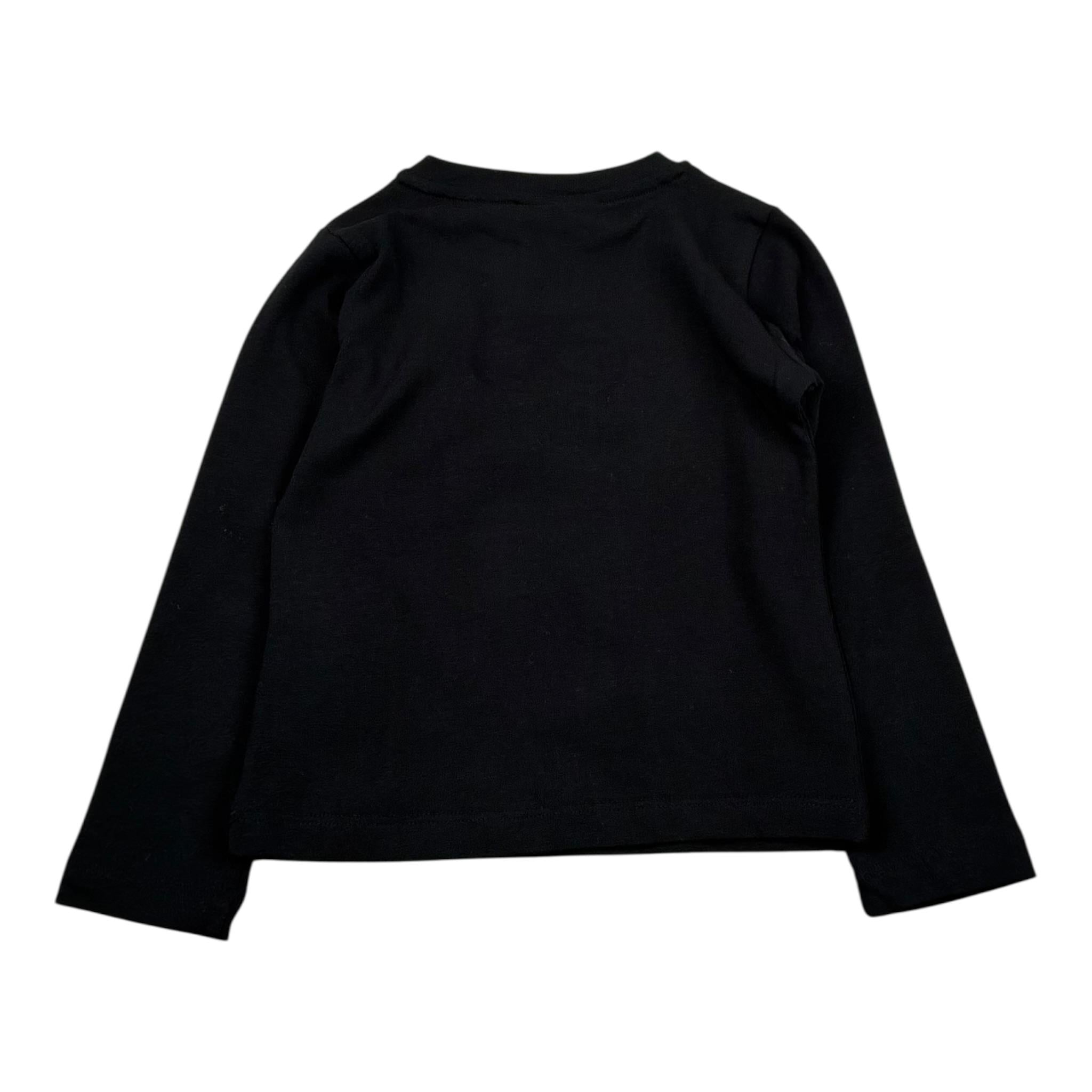 Elisabetta Franchi Shirt Girocollo Tinta Unita con Stampa per Neonata EGTS50 NERO ELISABETTA FRANCHI 