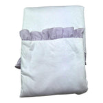 Isabel & Martinez Coperta Tinta Unita con Ricami In Contrasto per Neonata IM25N427 BIANCO ISABEL & MARTINEZ 