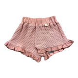 Bamboom+Babies Solid Color Knitted Shorts With Elastic Waist Pink For Baby Girl