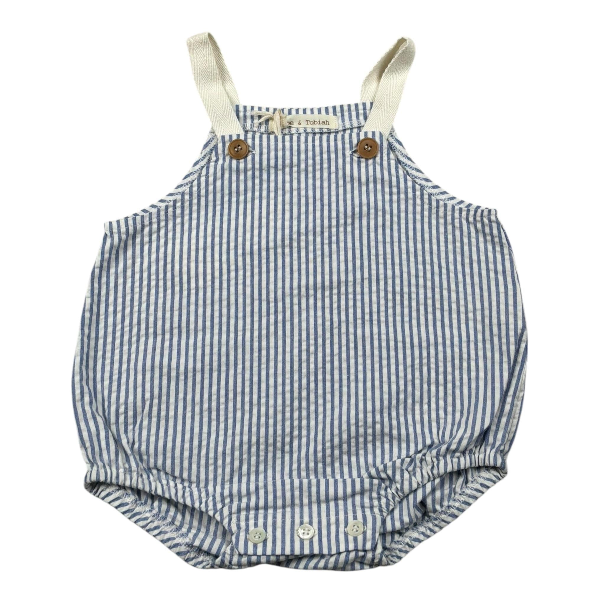 Zhoe & Tobiah Pagliaccetto Fantasia A Righe Bicolore per Neonato STS4B BIANCO/BLU ZHOE & TOBIAH 