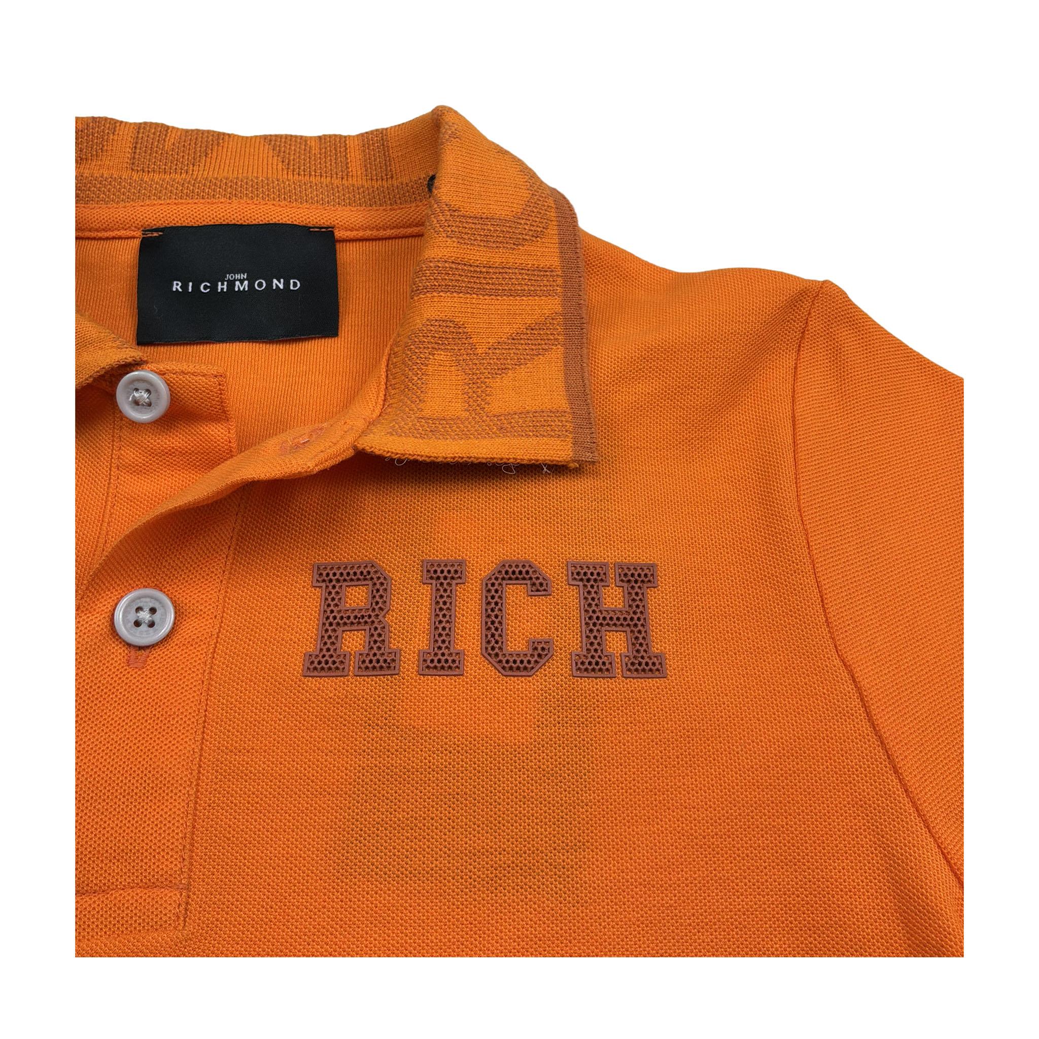 John Richmond Polo Mezza Manica Tinta Unita per Bambino RBP26030PO ARANCIONE JOHN RICHMOND 
