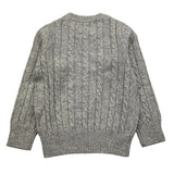 SUN68 maglia girocollo tinta unita con ricamo logo Grigio per Bambino K44355X GRIGIO SUN68 
