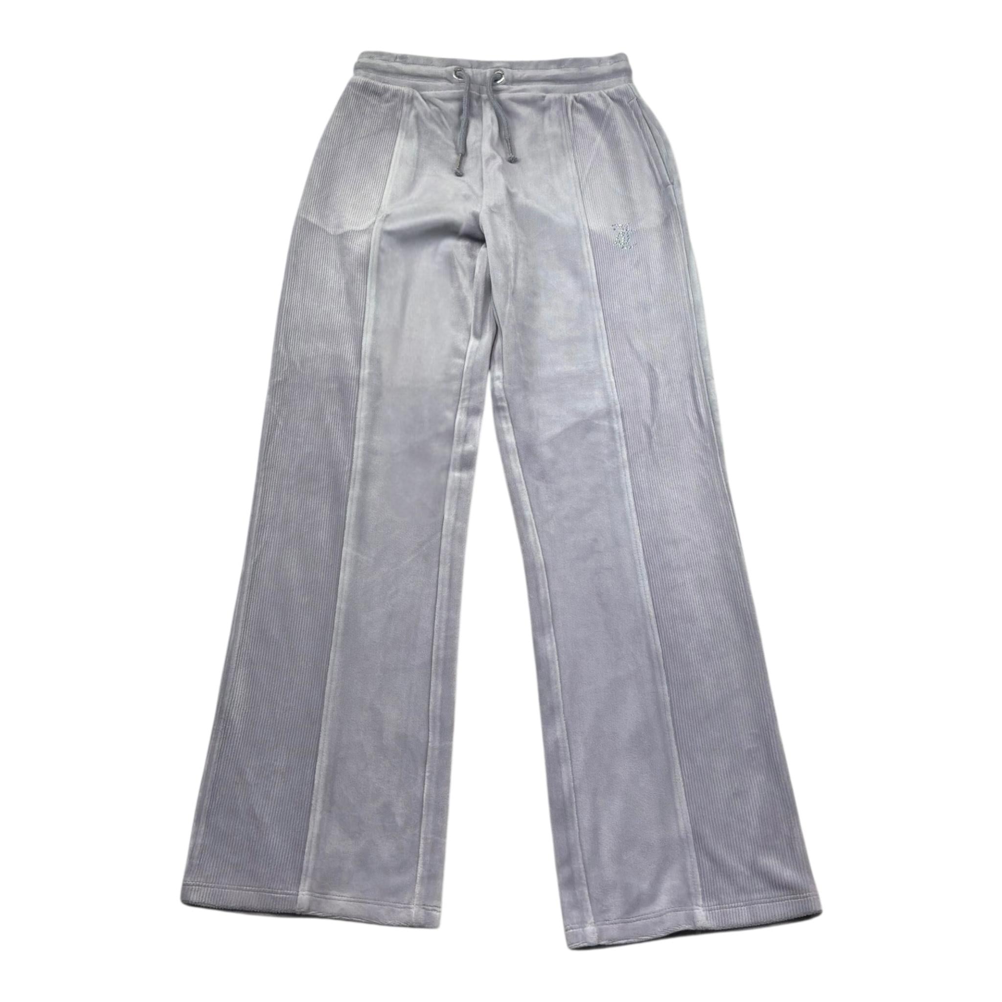 Juicy Couture Pantalone In Velluto Tinta Unita per Bambina JBX6605 LILLA JUICY COUTURE 