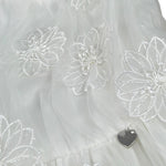 Alice Pi Abito Cerimonia Tinta Unita con Tulle per Bambina 2209 BIANCO ALICE PI 
